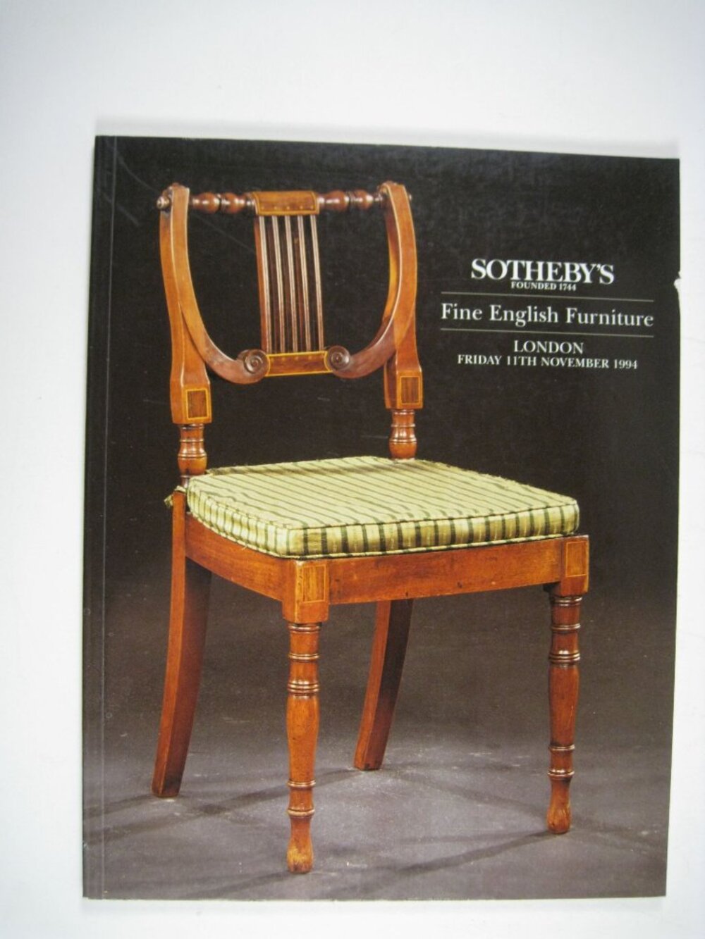 Sothebys Fine English Furniture Auction Catalog 1994 Antique